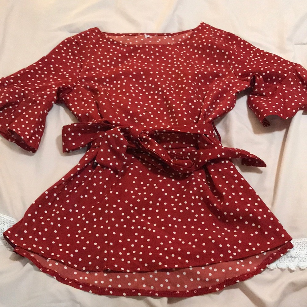 Polka dot top